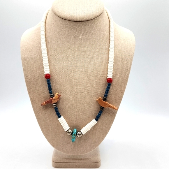 Fetish Necklace - Handcrafted Multicolor Beaded Necklace - Picture 1 of 11